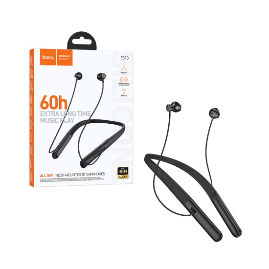 Auscultadores Neckband Hoco ES73 Dynastic Preto